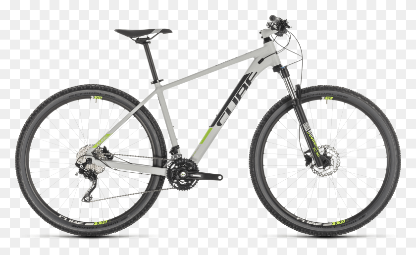 4501x2630 2019 Cube Attention Hardtail Mountain Bike In Grey Cube Attention 2019 HD PNG Download