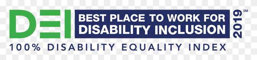 1003x178 2019 Dei Best Place To Work For Disability Inclusion Printing, Text, Word, Symbol HD PNG Download