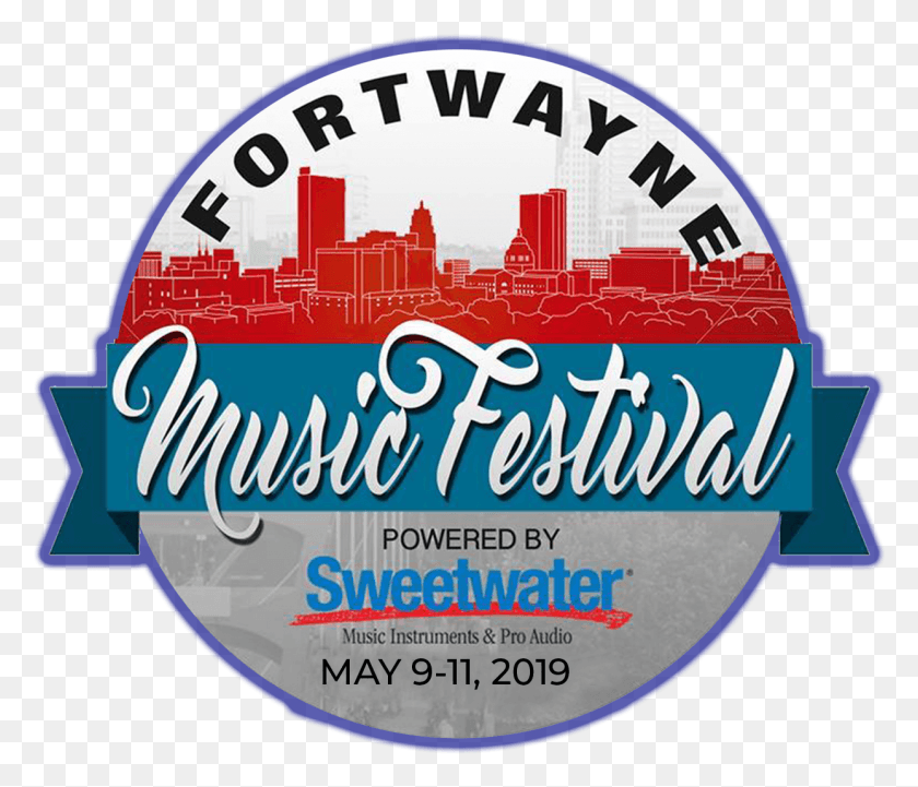 1243x1054 2019 Fort Wayne Music Festival Caligrafía, Etiqueta, Texto, Afiche Hd Png