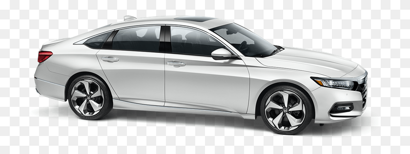 726x257 2019 Honda Accord Pearl White, Sedan, Car, Vehicle HD PNG Download