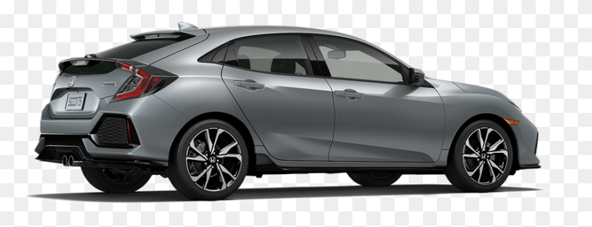849x286 2019 Honda Civic Hatchback Sonic Gray Pearl Gray Honda Civic 2018, Sedan, Car, Vehicle HD PNG Download