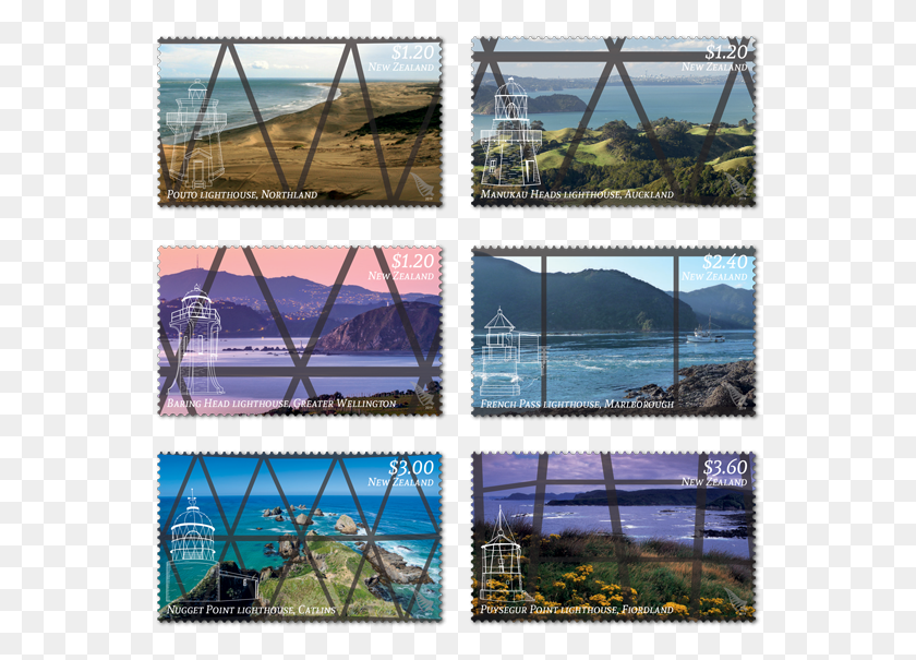 557x545 2019 Lighthouse Perspectives Set Of Stamps Picture Frame, Collage, Poster, Advertisement HD PNG Download