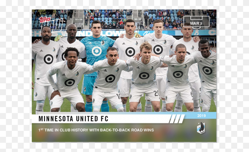 628x451 2019 Topps Now Mls 7 Minnesota United Fc 3 Player, Person, Human, People HD PNG Download