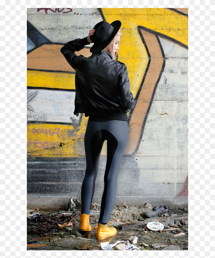 631x946 2019 Tuub Shotgun 002 Liisa Leather Jacket, Clothing, Person, Shoe HD PNG Download