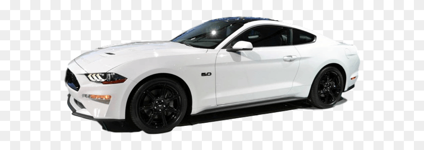 590x238 2019 Белый Ford Mustang, Автомобиль, Транспортное Средство, Транспорт Hd Png Скачать