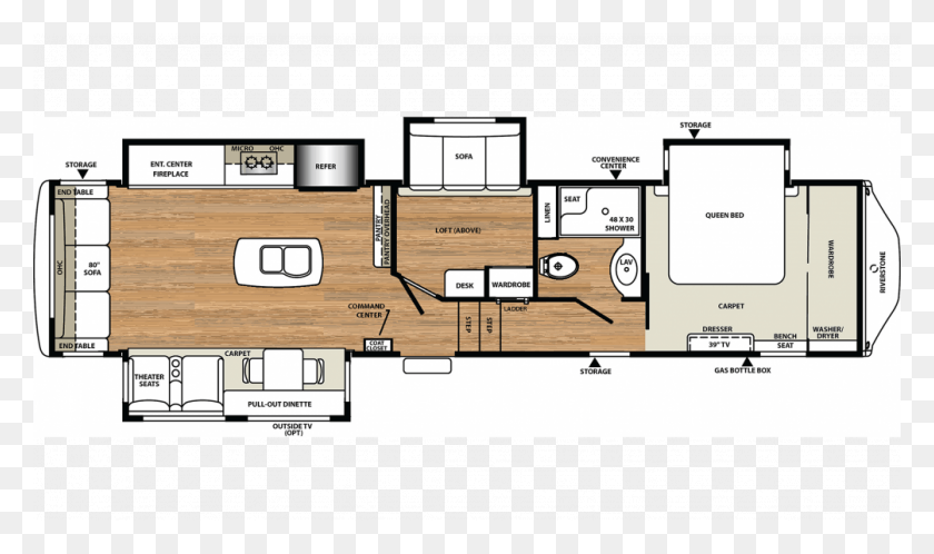 1004x565 2020 Riverstone 37rel Floor Plan Img Floor Plan, Floor Plan, Diagram, Plot HD PNG Download