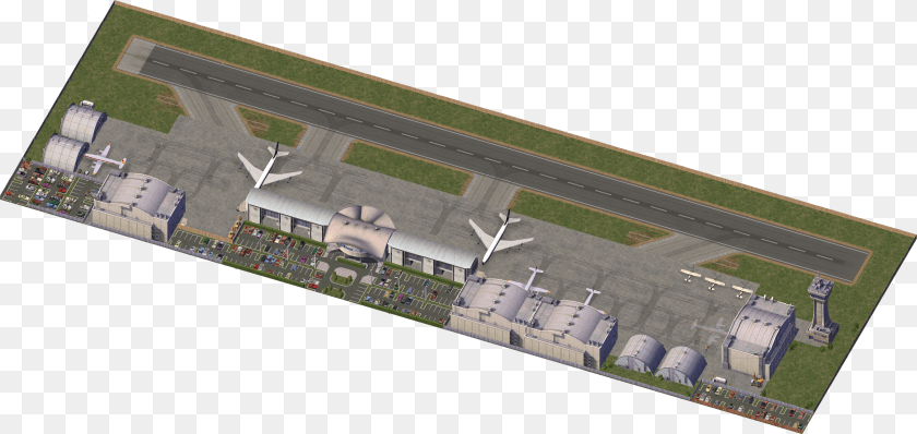 3422x1622 21 February 2014 Large Airport Simcity, Airfield, Aircraft, Airplane, Transportation PNG