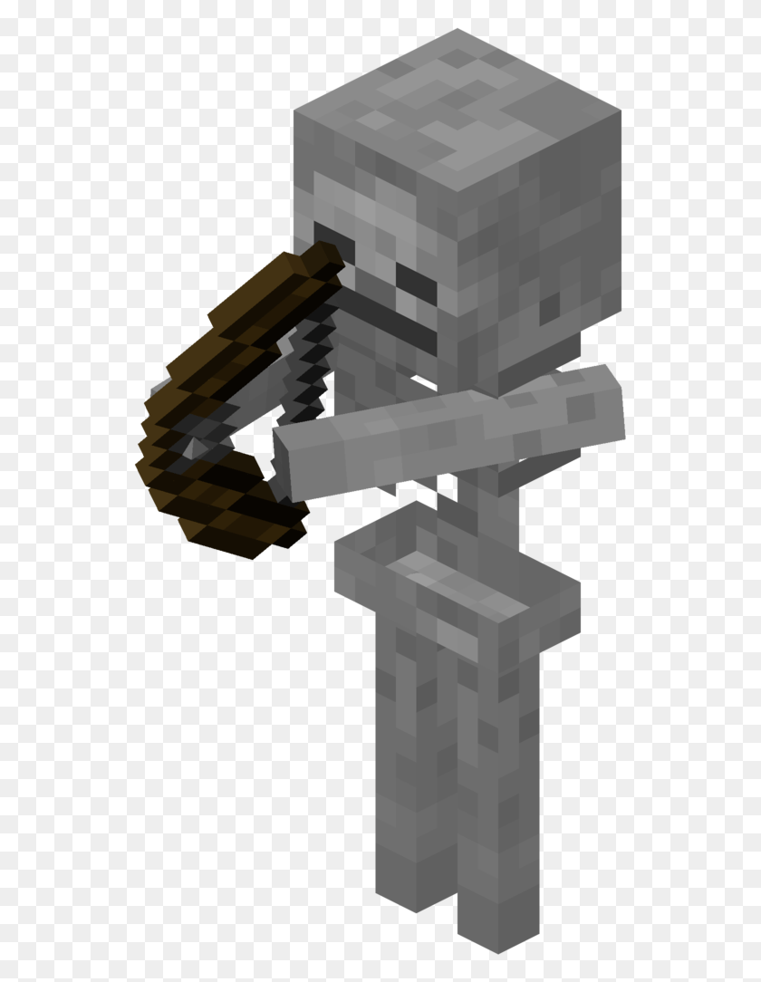 543x1024 22 October 2011 Minecraft Animation Skeleton, Cross, Symbol, Tool HD PNG Download