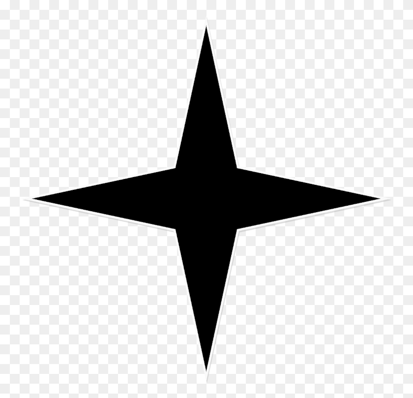 754x749 240 Pixels Four Pointed Star, Symbol, Cross, Star Symbol HD PNG Download