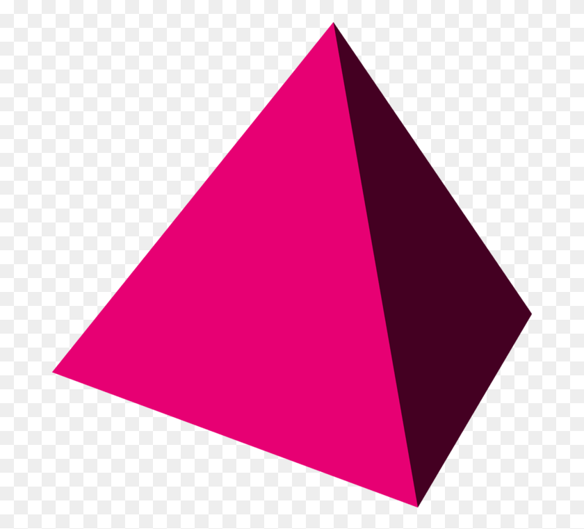 693x701 240 Pixels Tetrahedron In 3d, Triangle HD PNG Download