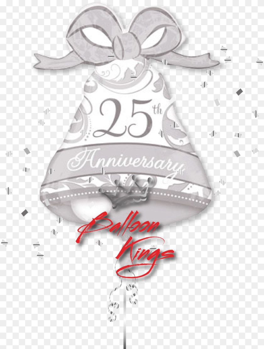 1518x2009 25th Anniversary Bell Wedding 25th Anniversary Logo, Clothing, Hat, Lamp, Baby Sticker PNG