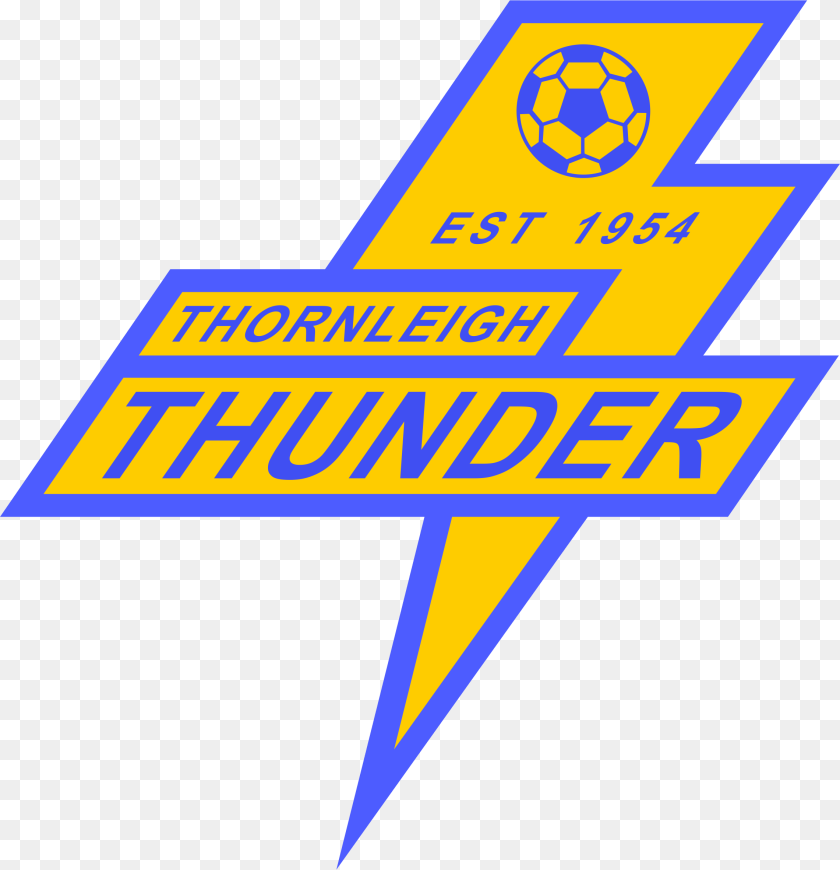 Thunders, Logo, Ball, Football, Soccer Sticker PNG