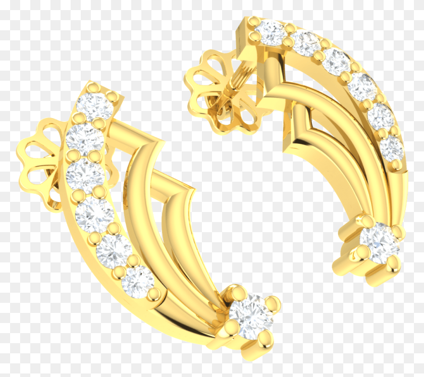 1008x889 2ct Round Cut Genuine Diamond 10k Gold Brooch, Jewelry, Accessories, Accessory HD PNG Download