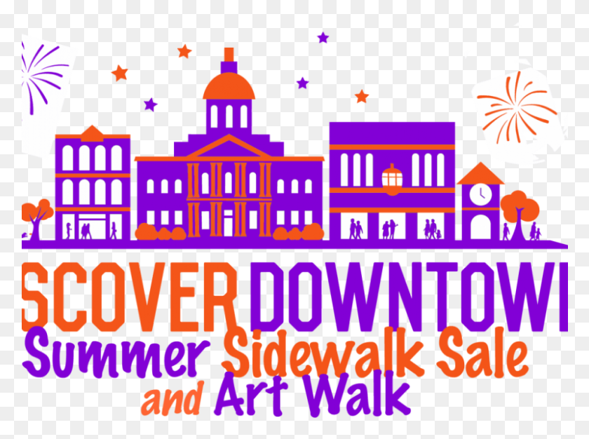 801x582 2nd Annual Summer Sidewalk Sale And Art Walk Downtown, Diwali, Text, Advertisement HD PNG Download