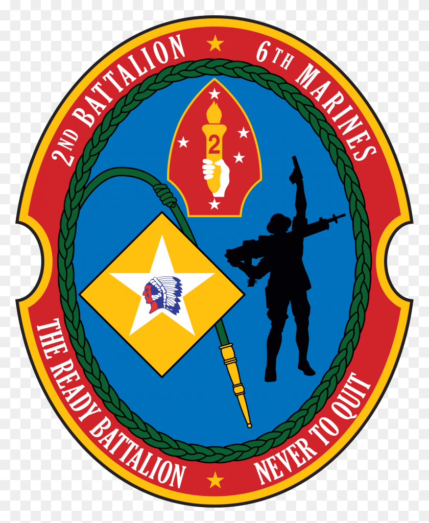 1536x1900 2nd Battalion 6th Marine Regiment Of United States 2nd Bn 6th Marines Logo, Person, Human, Symbol HD PNG Download