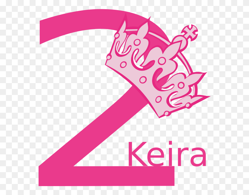 582x597 2nd Birthday Pink Tiara Keira Clip Art 1 Happy Birthday, Axe, Tool, Text HD PNG Download