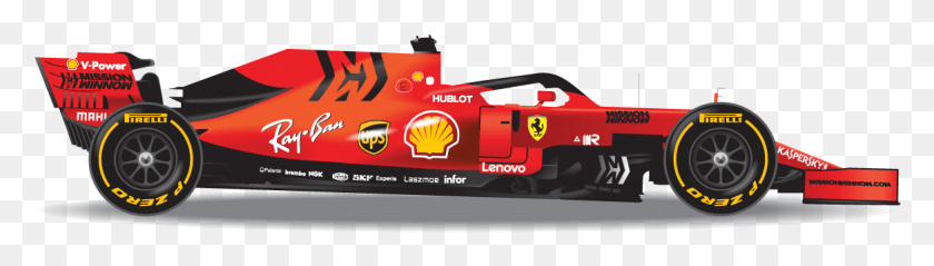 1169x269 2nd Place Ferrari Ferrari F1 2019, Screen, Electronics, Monitor HD PNG Download