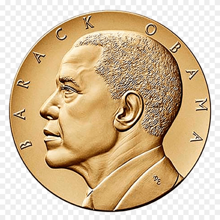 1000x1000 2nd Term Obama Barack Obama Coin, Gold, Money, Soccer Ball HD PNG Download