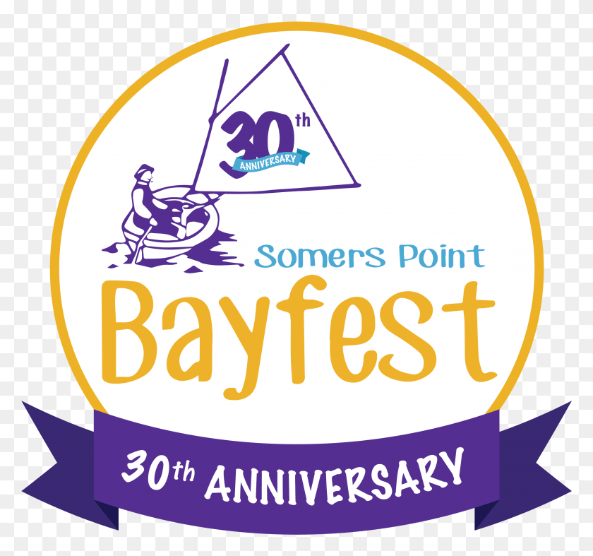2714x2530 30th Anniversary Of Somers Point Bayfest, Label, Text, Advertisement HD PNG Download