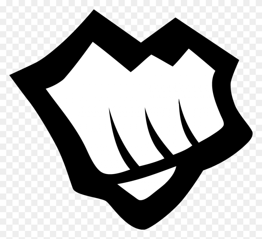 897x813 33 45kb Riot Games Logo, Hand, Fist, Stencil HD PNG Download