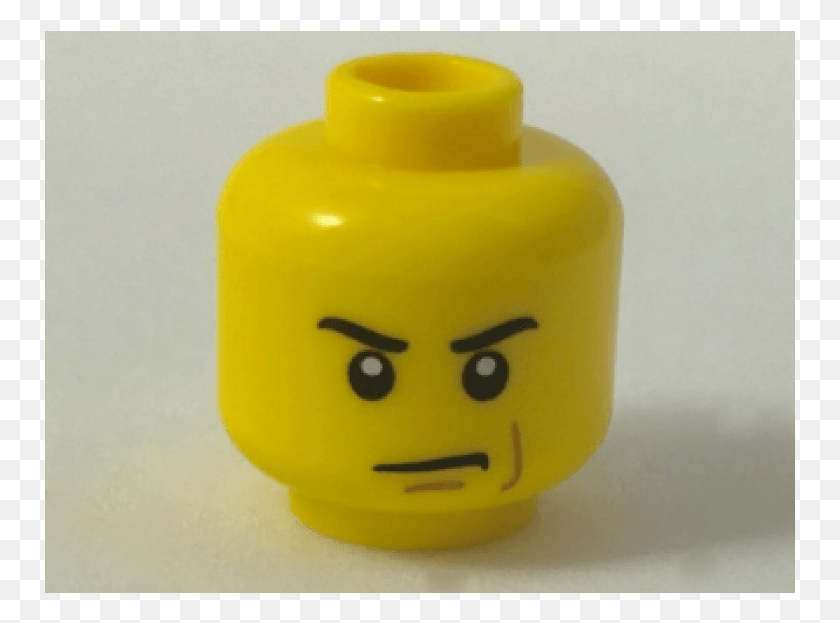 751x563 3626cpx302 Yellow Minifig Head Male Angry Lego, Toy, Jar, Bottle HD PNG Download