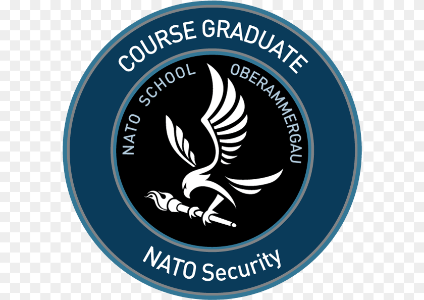 594x594 38 Nato Security Course Nato School, Emblem, Symbol, Logo, Disk Transparent PNG