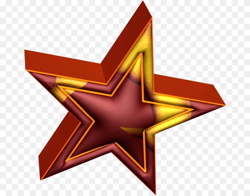 3d Brown Star 3d Bintang Format, Star Symbol, Symbol Sticker PNG