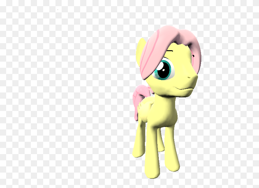 467x550 3D Butterscotch Fluttershy Gmod Pegasus Pony Cartoon, Игрушка, Инопланетянин, Фигурка Hd Png Скачать
