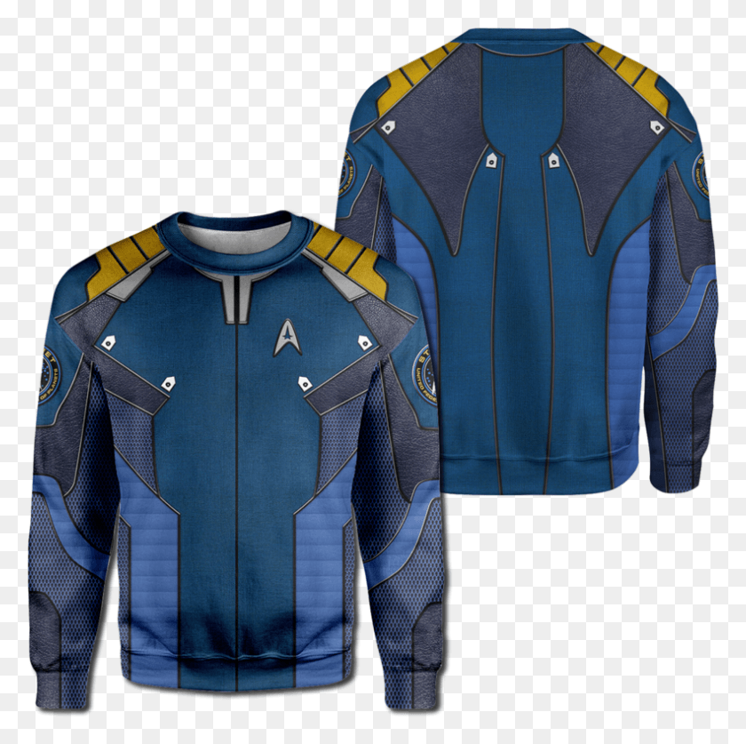 790x787 3d Captain Kirk Star Trek Beyond Full Print T Shirt Leather Jacket, Clothing, Apparel, Sleeve HD PNG Download