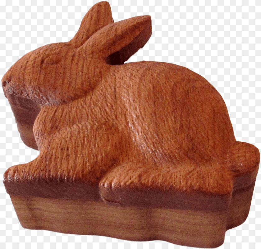 967x922 3d Carved Bunny Rabbit Box Domestic Rabbit, Animal, Mammal, Bread, Food Transparent PNG