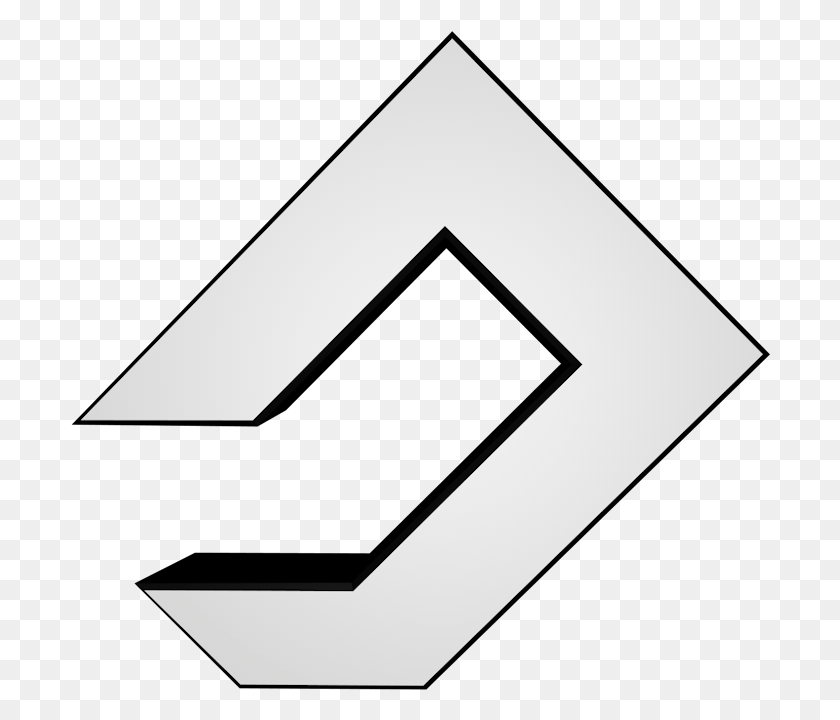 700x660 3D Шаблон Логотипа Клана, Треугольник, Текст, Символ Hd Png Скачать