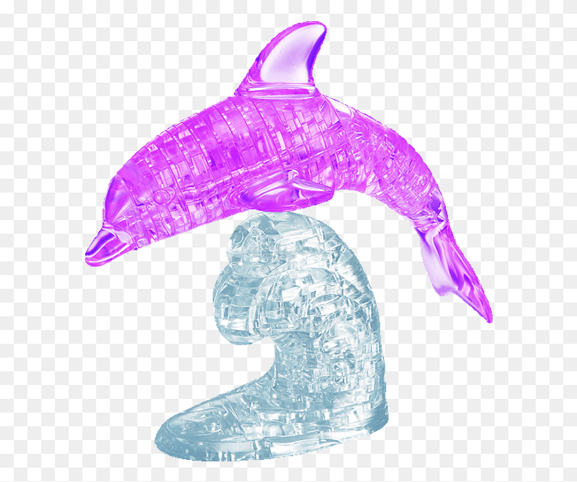 595x641 3D Кристалл Пазл Дельфин, Человек, Человек, Животное Hd Png Скачать