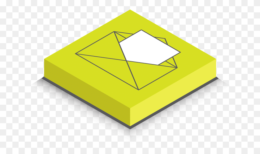 649x440 3d Email Button Best Triangle, Box, Foam HD PNG Download
