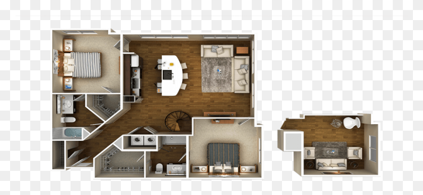801x337 3d Floor Plans Top View, Floor Plan, Diagram, Plan HD PNG Download