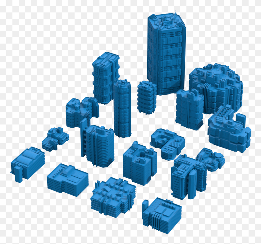 972x903 3d Models Available To In The Cg Sci Fi Store Educational Toy, Cylinder, City, Urban HD PNG Download