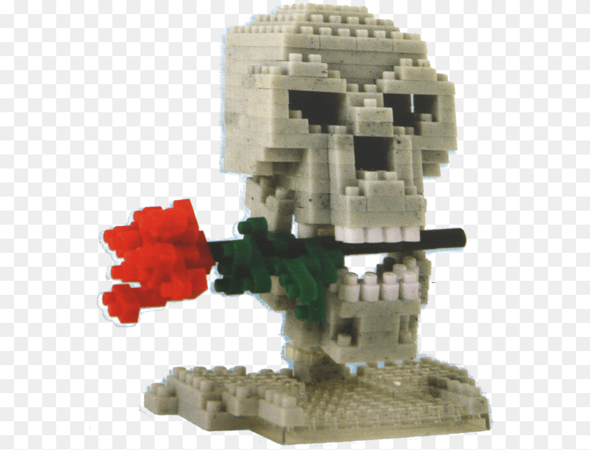 589x641 3d Pixel Puzzle 3d Pixel Skull, Robot Transparent PNG