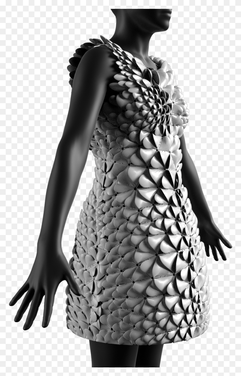 935x1501 3d Print Designs Clothes, Skin, Back, Clothing HD PNG Download