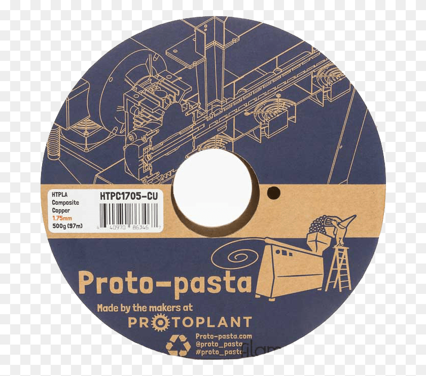 684x682 3d Printing Filament, Disk, Dvd HD PNG Download