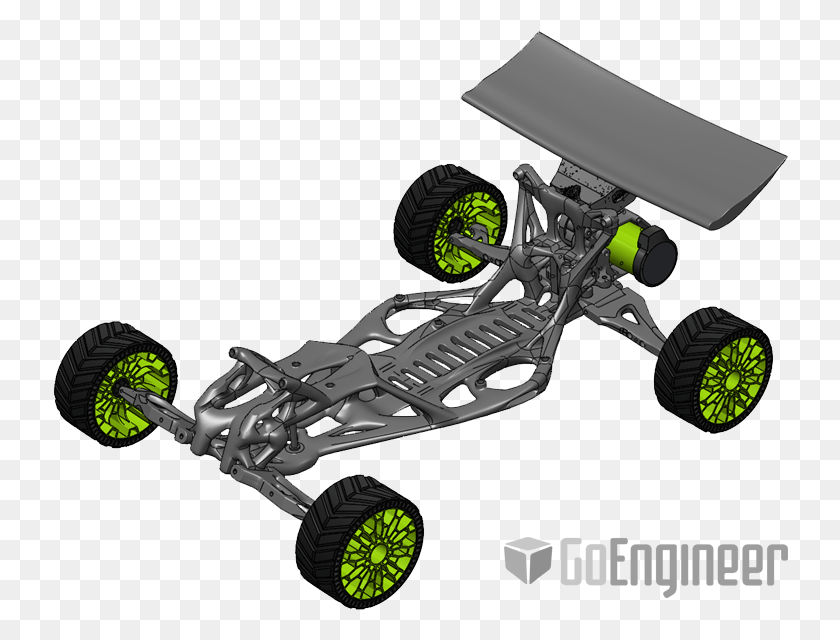 736x580 3D Printing Roadshow Topology Optimized Rc Car, Buggy, Vehicle, Transportation Descargar Hd Png