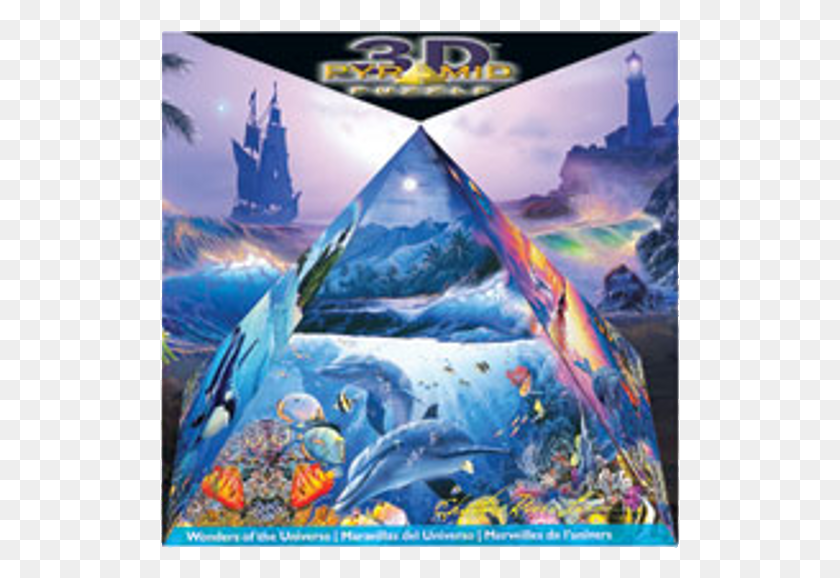 519x518 3d Pyramid Puzzle Poster, Advertisement, Metropolis HD PNG Download