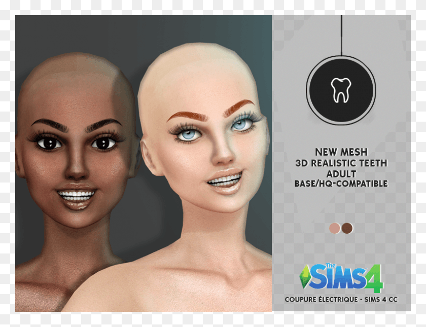 800x600 Descargar Png Dientes Realistas 3D Nueva Malla Hq Categoría Compatible Sims 4 Dientes 3D, Cabeza, Persona, Humano Hd Png