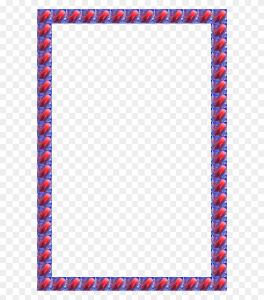 605x897 3d Red Hearts Valentine Frame Photoshop Cs5 Cs4 Cs3 Picture Frame, Rug, Pattern, Text HD PNG Download