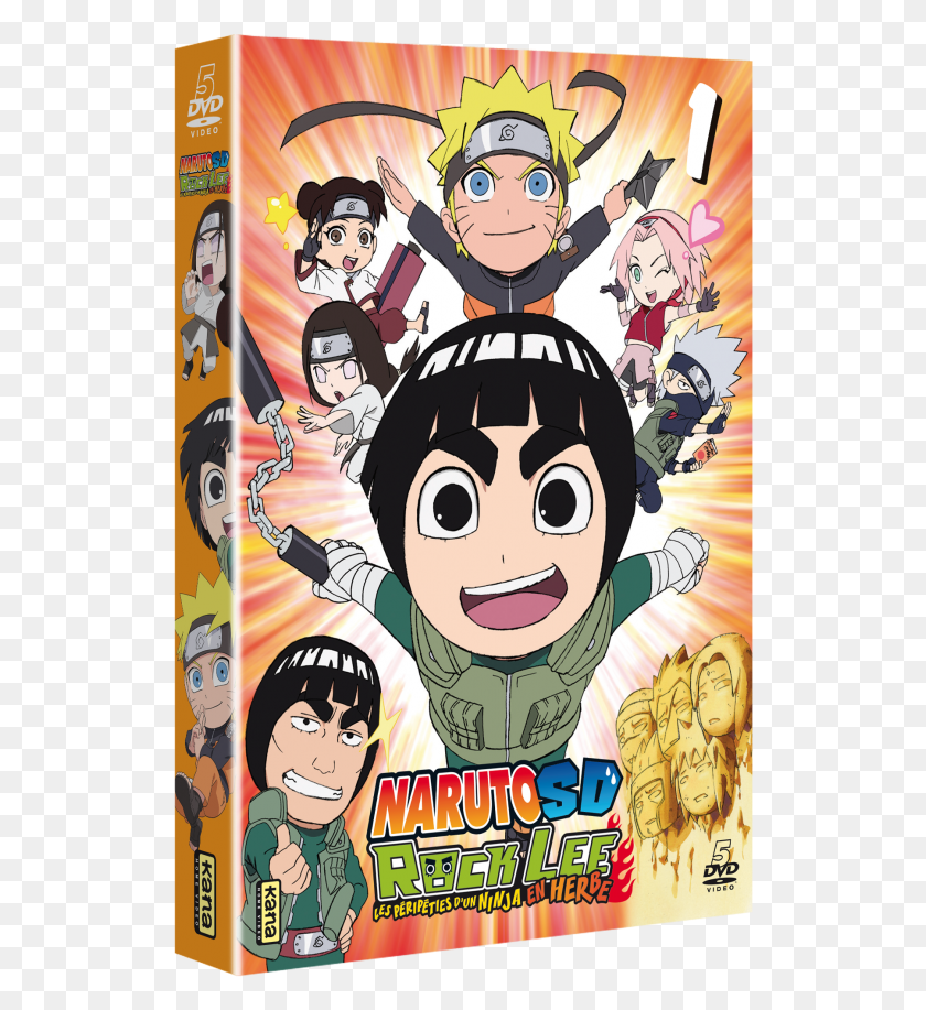 526x857 3d Rocklee Def Naruto Rock Lee, Comics, Book, Advertisement HD PNG Download