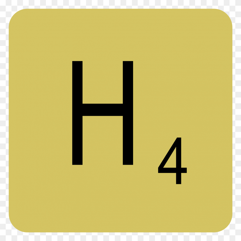 1853x1853 3d Scrabble Letter H, Number, Symbol, Text HD PNG Download