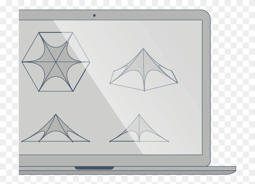 717x547 3d Visualization Triangle, Toy, Kite, Tent HD PNG Download