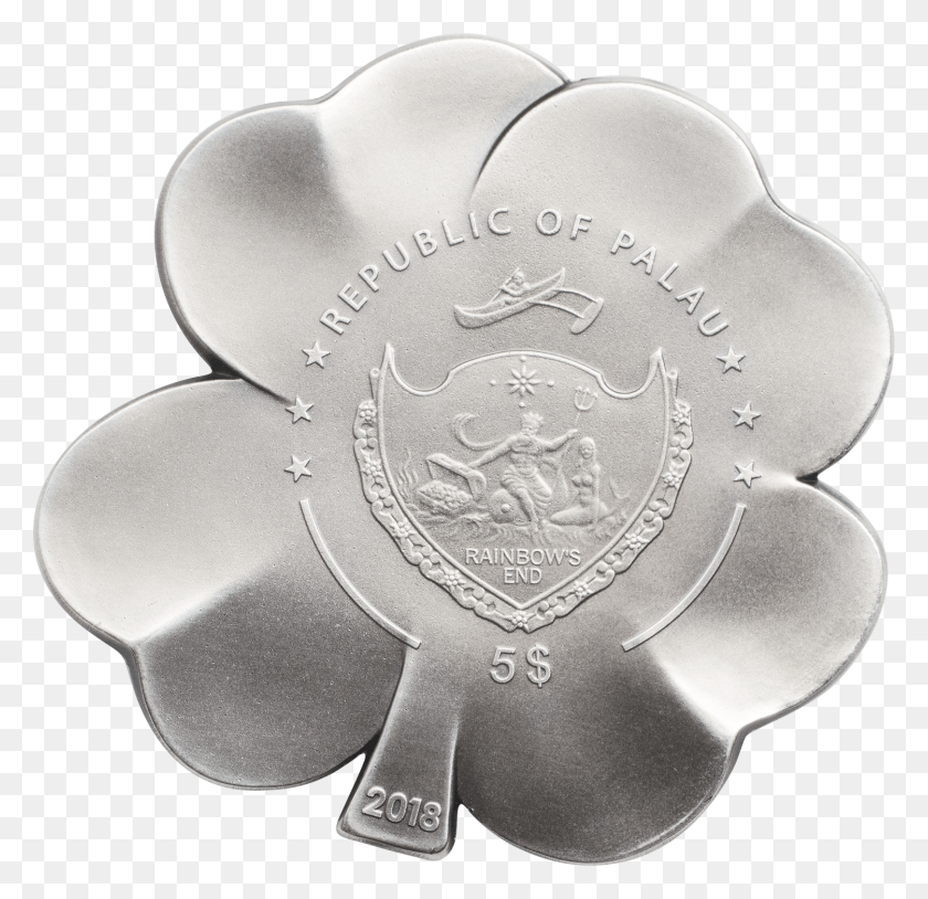 1500x1450 4 Leaf Clover Silver Coin, Lamp, Logo, Symbol HD PNG Download