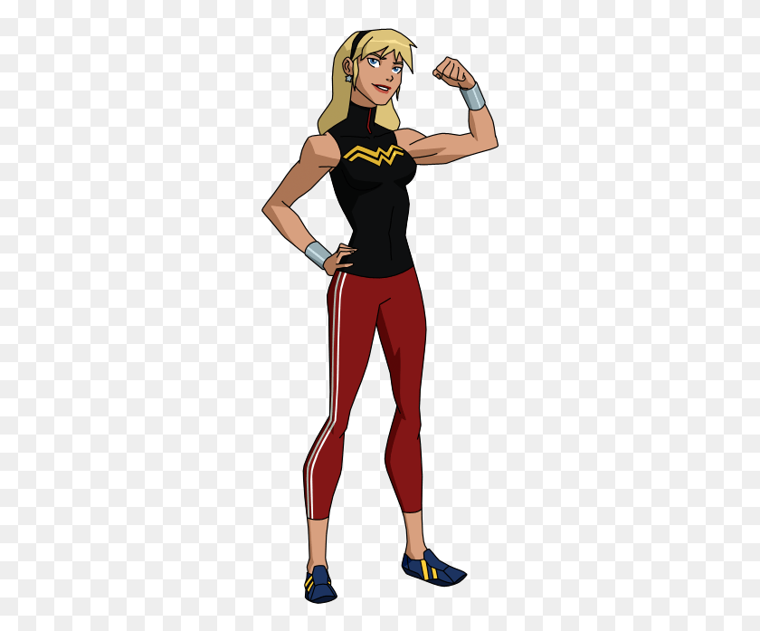 264x637 400x800 Img 0791 Wonder Girl Cassie Young Justice, Person, Human, Clothing HD PNG Download