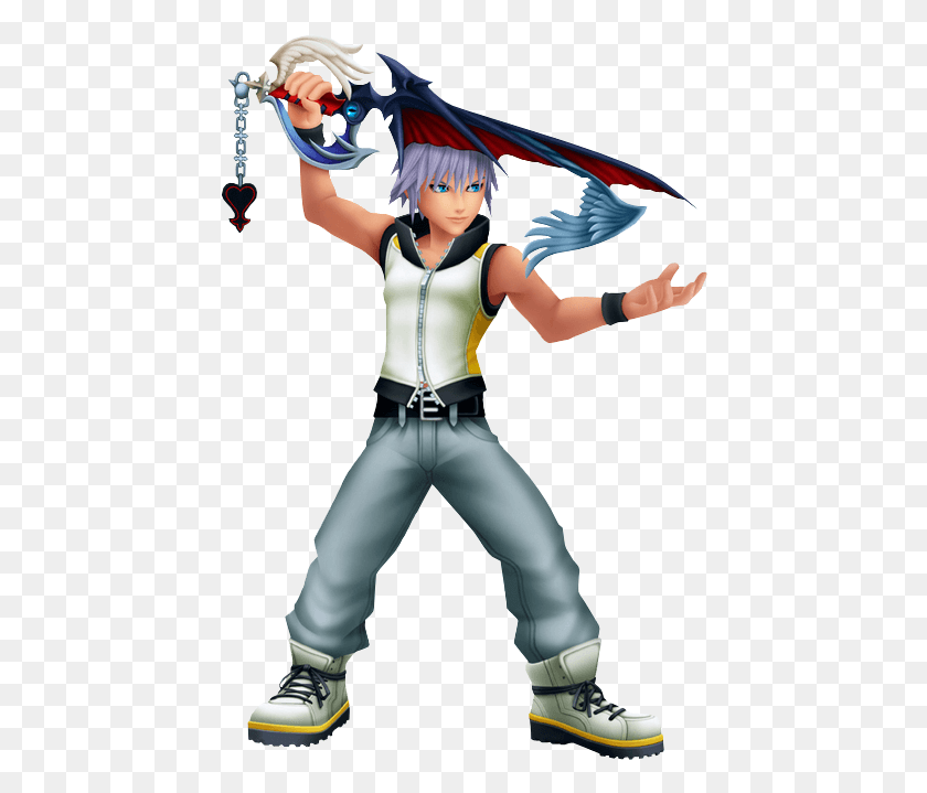 442x659 458X700 Riku Kingdom Hearts Аниме Персонажи, Человек, Человек, Обувь Hd Png Скачать