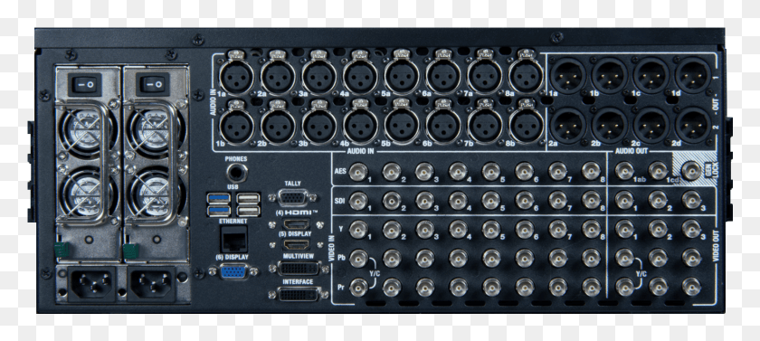1463x596 4800 Rear Panel Tricaster Sdi, Electronics, Computer Keyboard, Computer Hardware HD PNG Download