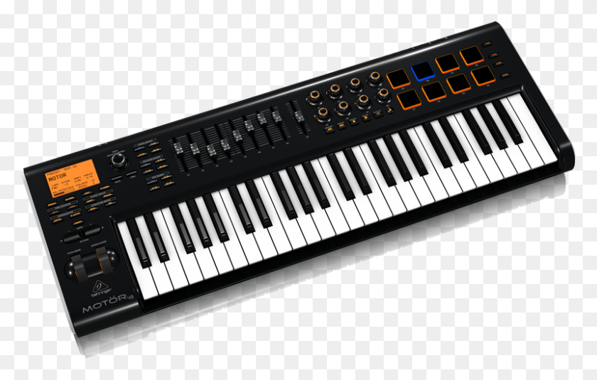 800x488 49 Key Usbmidi Controller Behringer Motr, Piano, Leisure Activities, Musical Instrument HD PNG Download